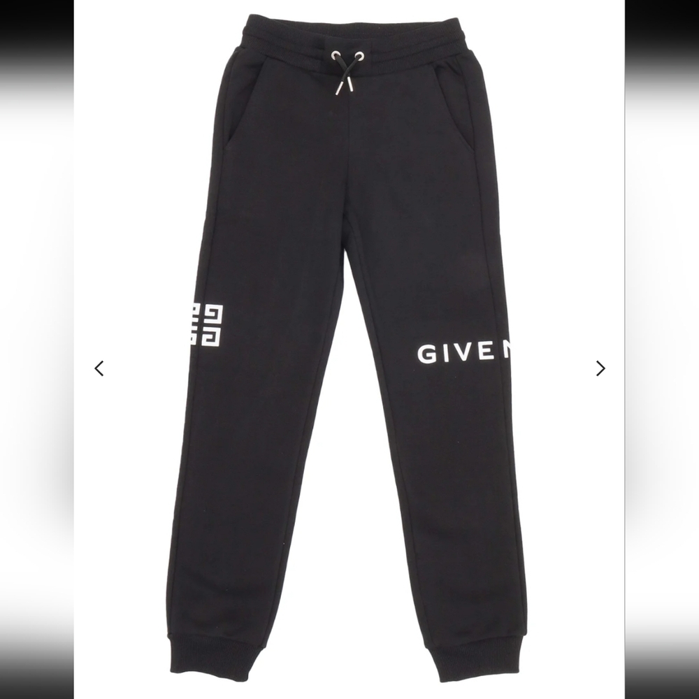 NWT$250 Givenchy Kids Cotton Logo Print Drawstring Boys Sweat Pants Jogger Sz 10